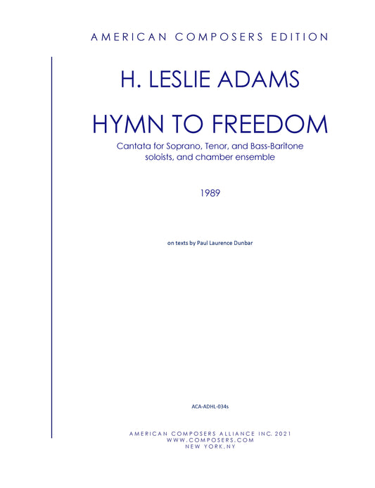 Hymn to Freedom (Soloists with orchestra)