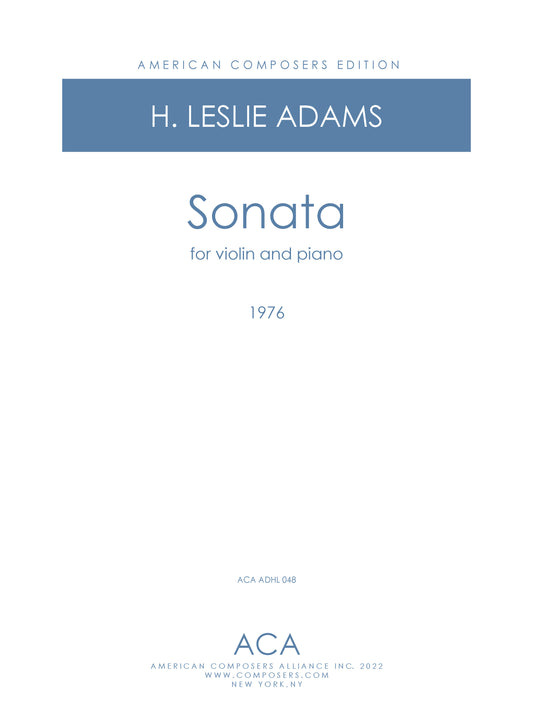 SONATA for Violin and Piano