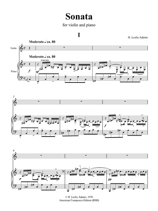 SONATA for Violin and Piano