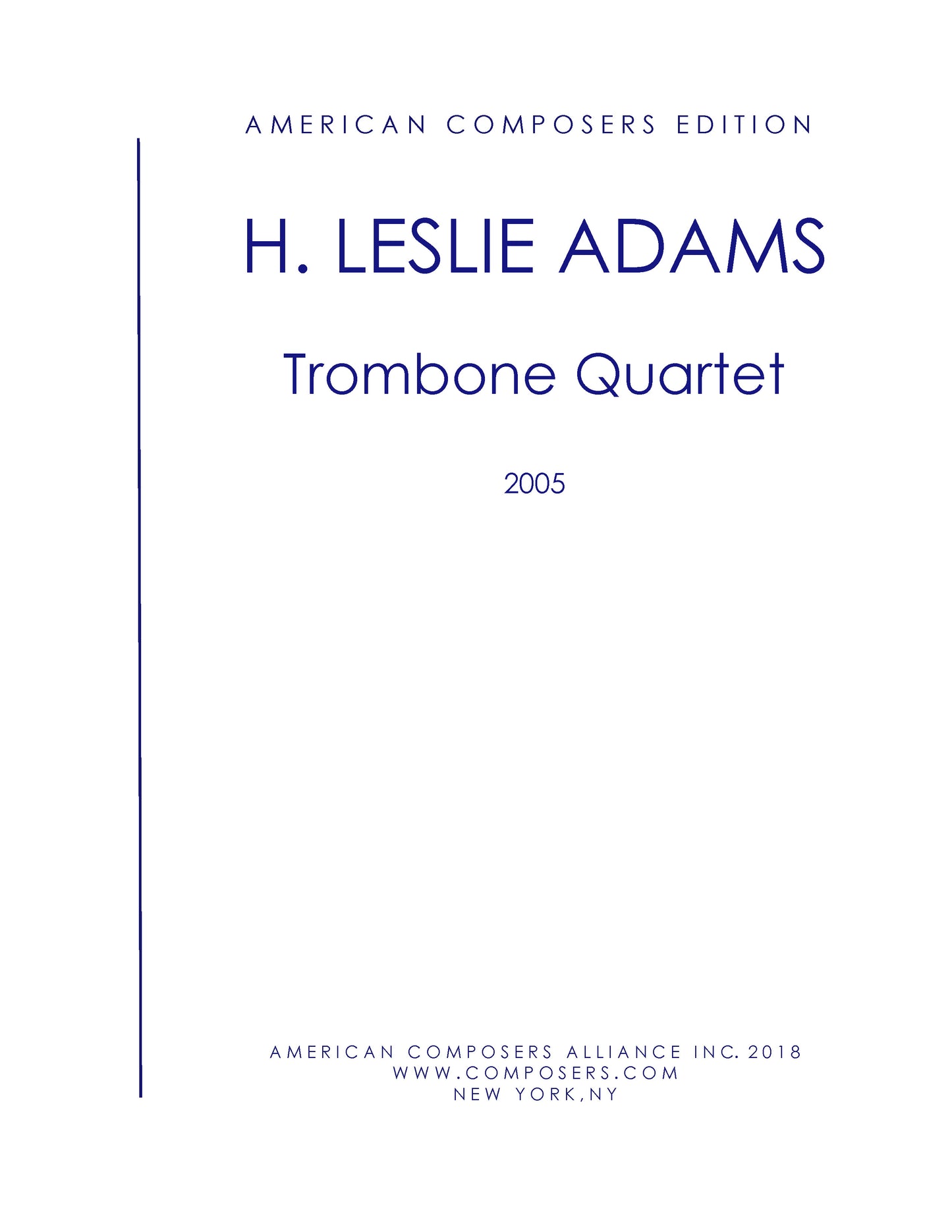 Trombone Quartet