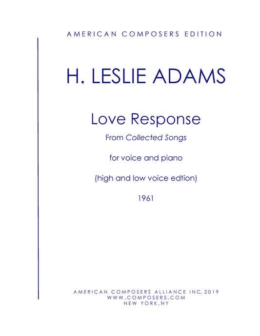 Love Response (from Collected Songs)