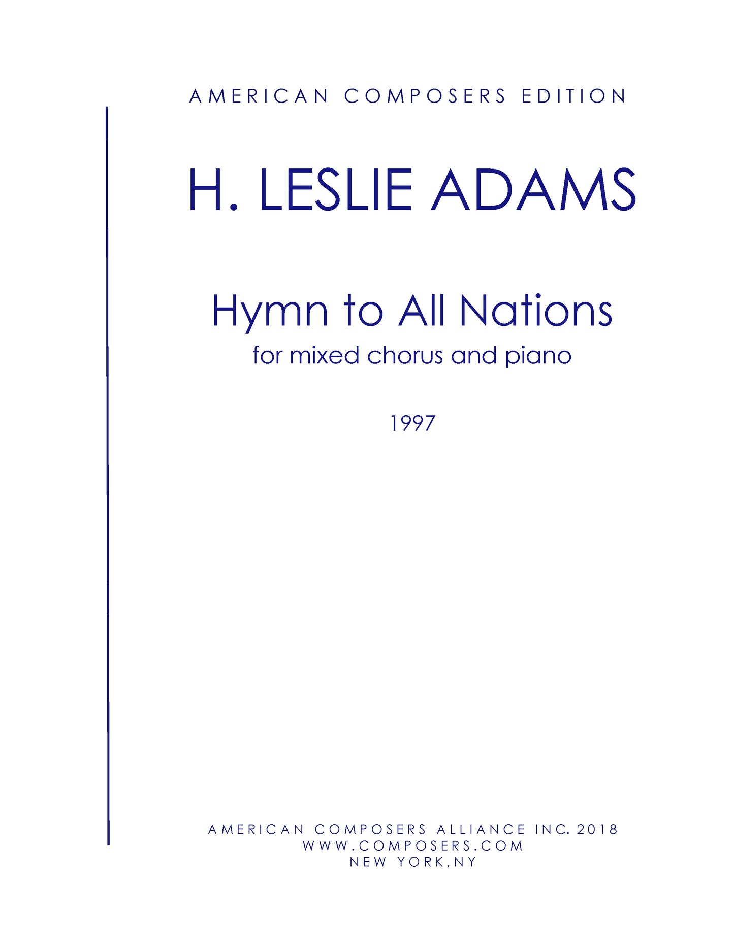 Hymn to All Nations