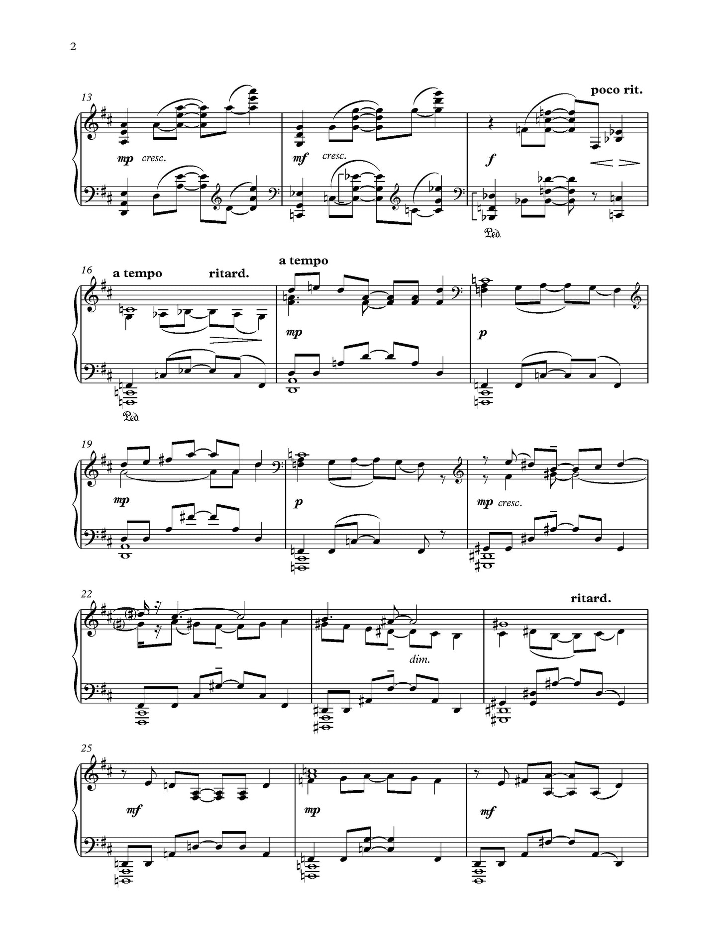 Etude in D Major (Part I, No. 6)