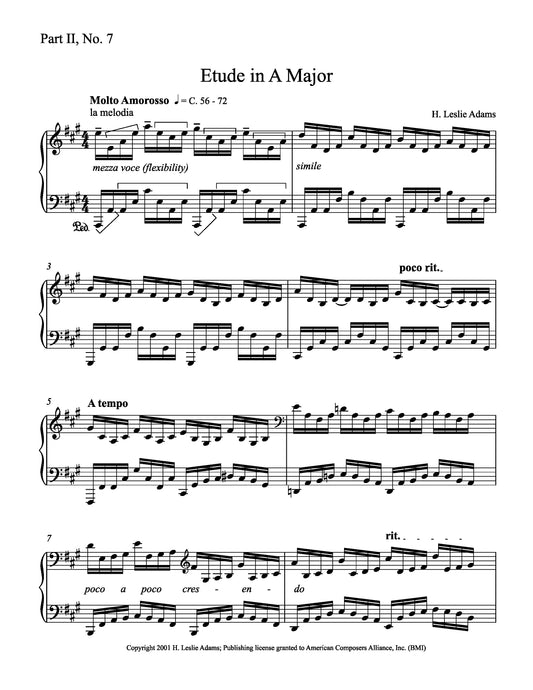 Etude in A Major (Part II, No. 7)