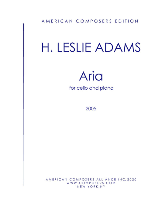 Aria for Cello and Piano