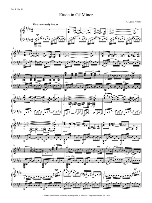 Etude in C-Sharp Minor (Part I, No. 11)