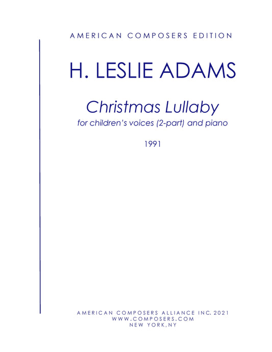 Christmas Lullaby (Children's Chorus)