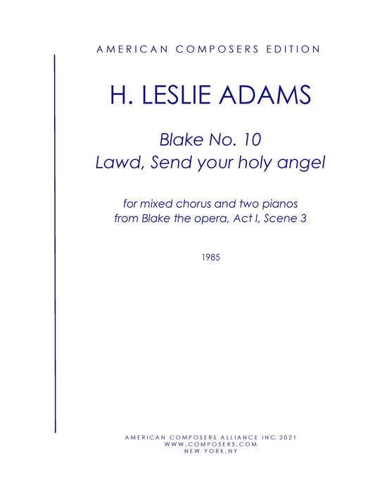 BLAKE 10 - Lawd, send your holy angel (Chorus)