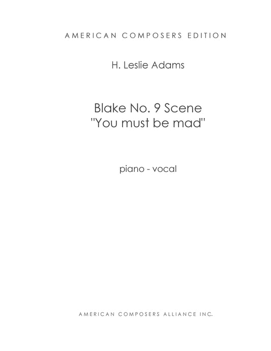 BLAKE 09 - You Must Be Mad