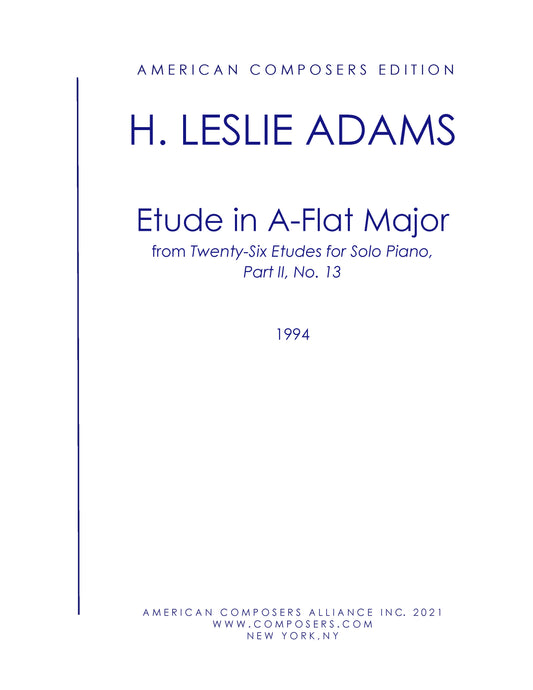 Etude in A-Flat Major (Part II, No. 13)