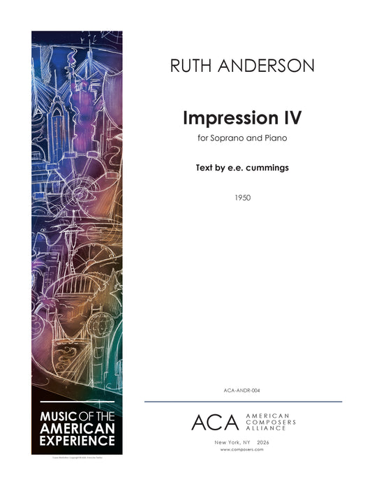 Impression IV for Soprano and Piano