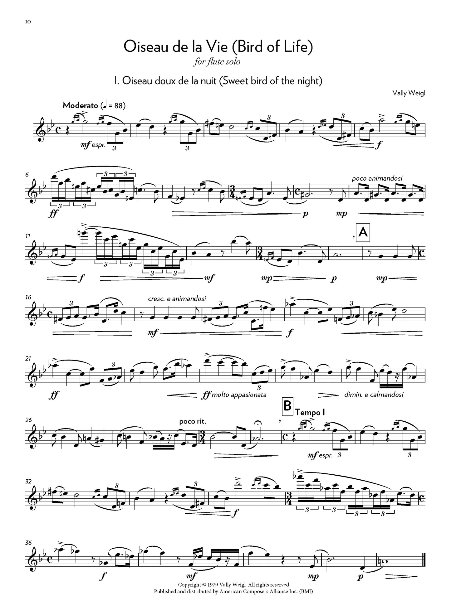 Flute Works by American Composers: 12 Pieces for Flute Alone