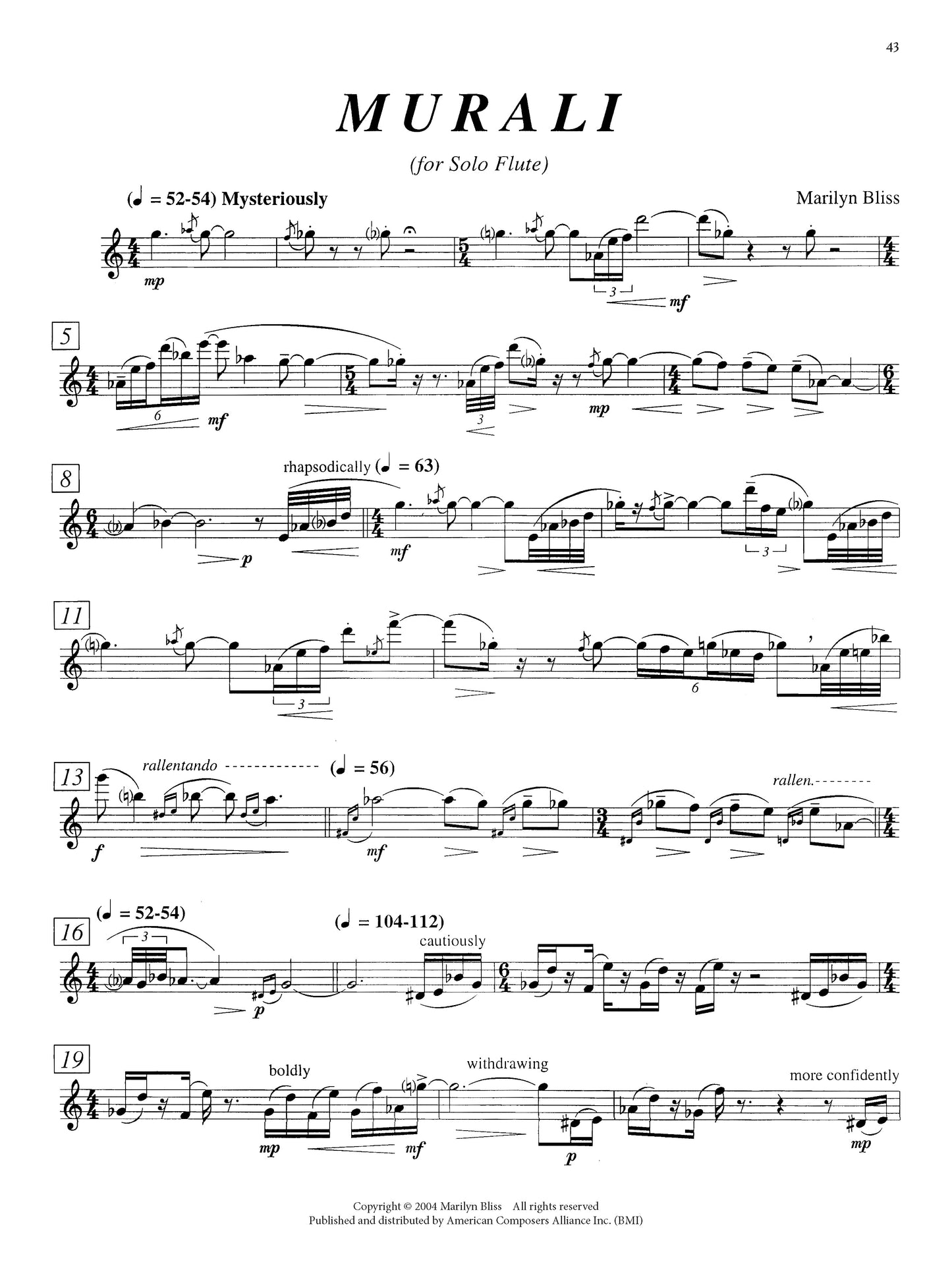 Flute Works by American Composers: 12 Pieces for Flute Alone