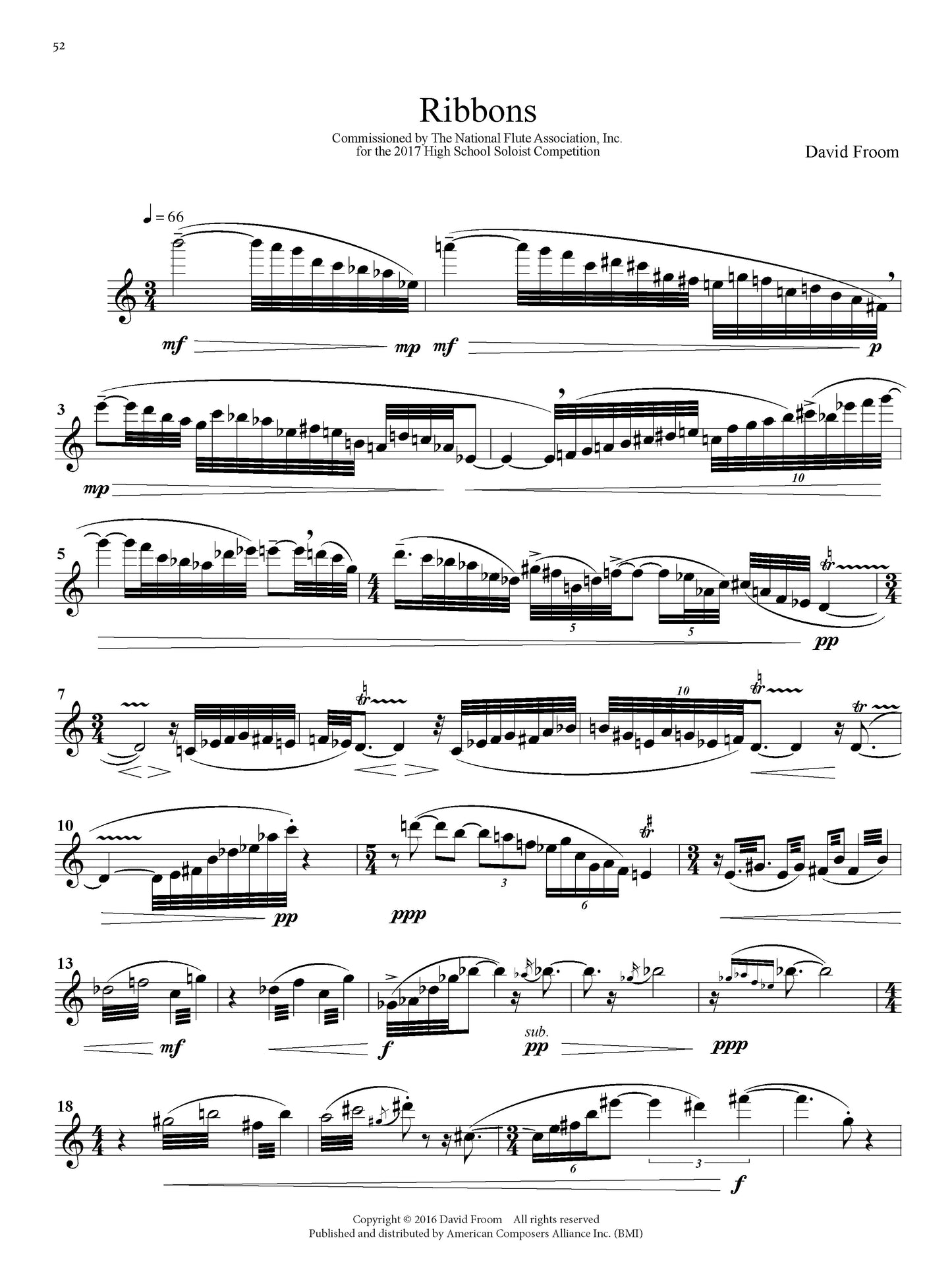 Flute Works by American Composers: 12 Pieces for Flute Alone