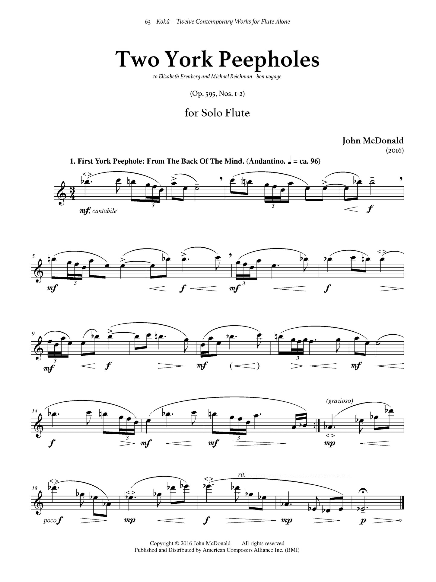 Koku: Twelve Contemporary Works for Flute Alone