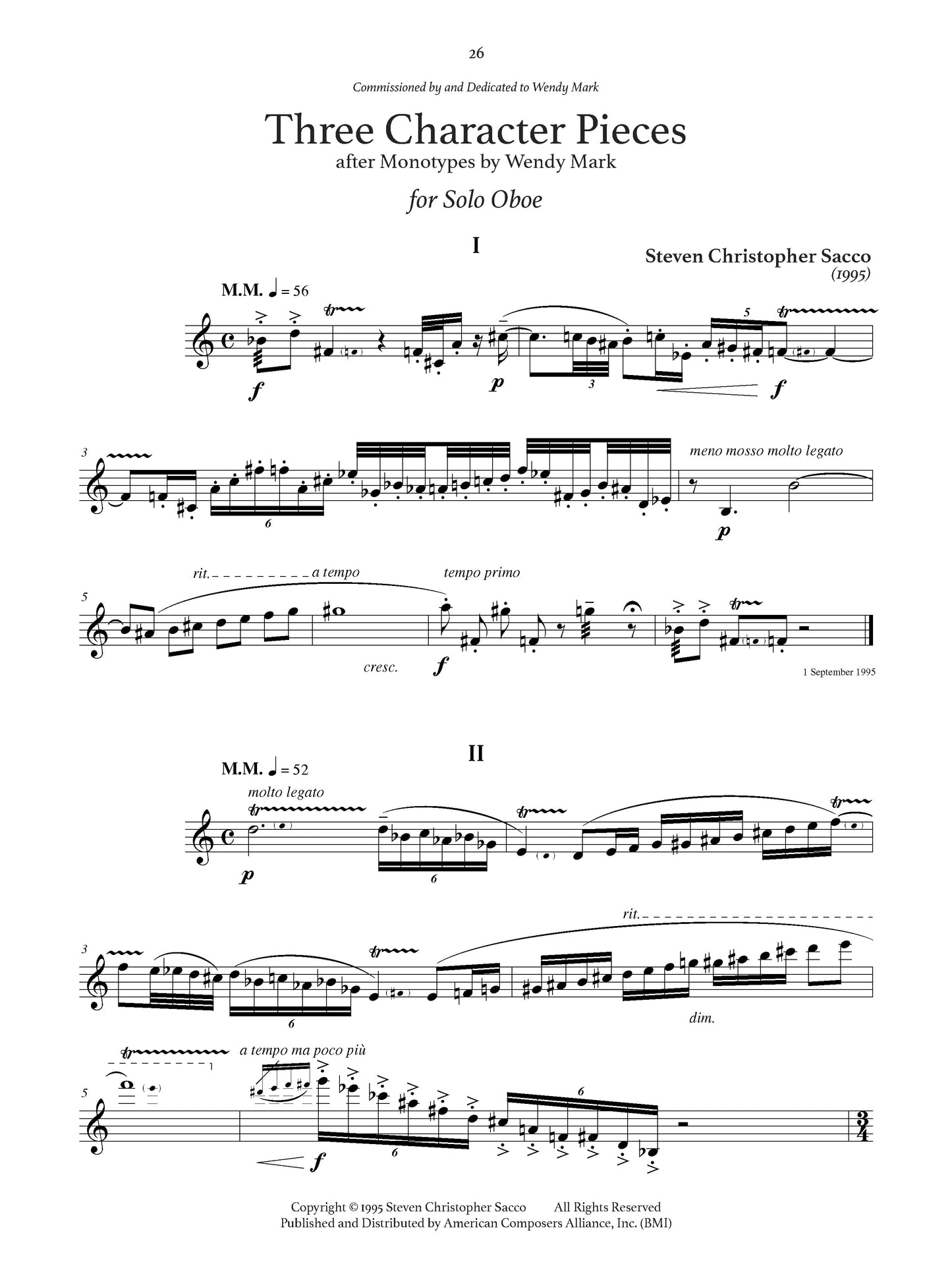 Oboe Works by American Composers: 9 Pieces for Oboe Alone