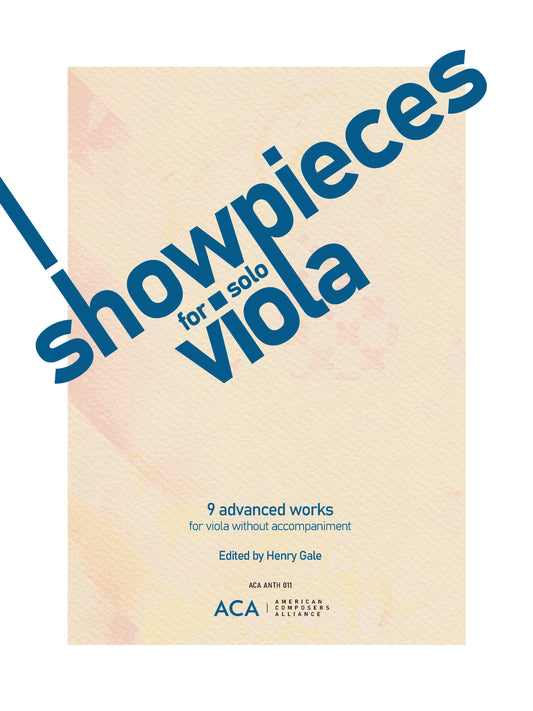 Showpieces for Solo Viola