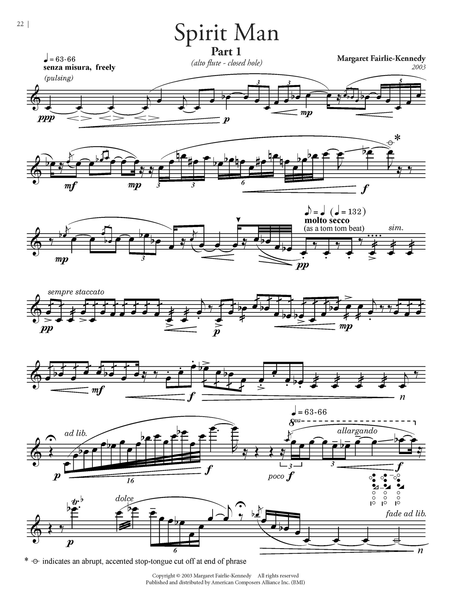 Flute Music of New York (NYWC): Nine Pieces for Flute Alone