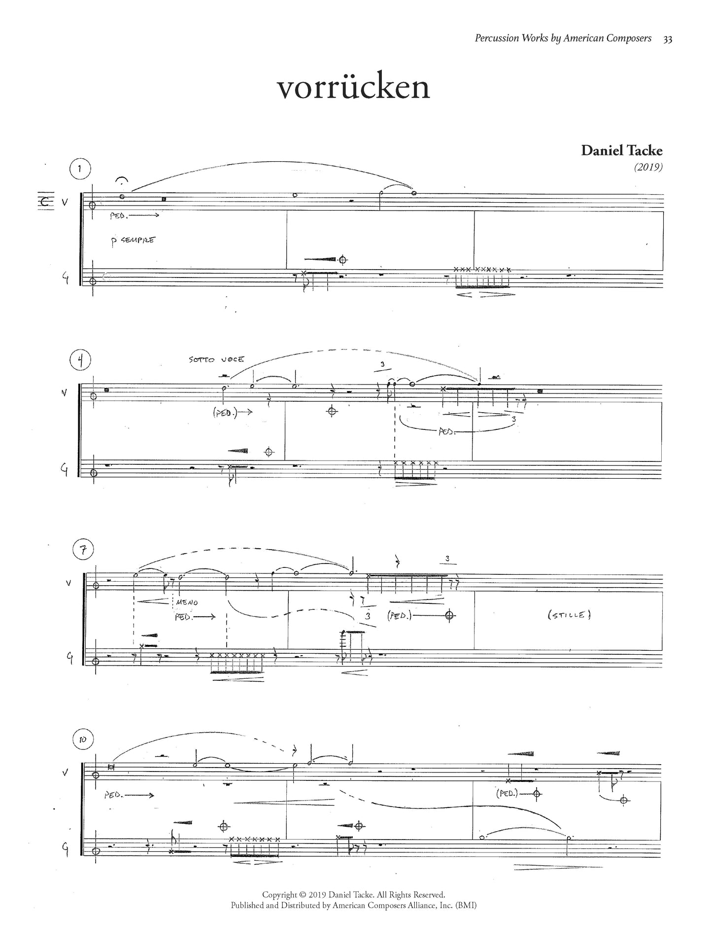 Percussion Works by American Composers