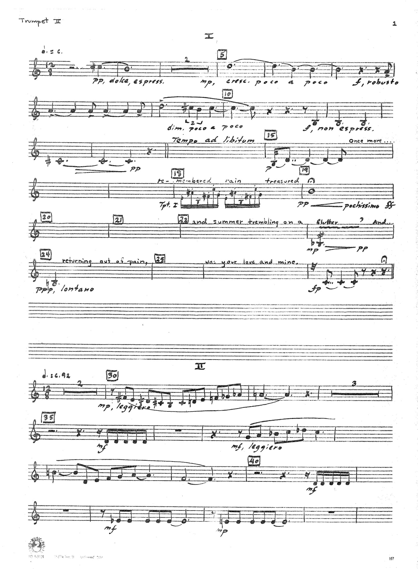 PERSONALS: A Cantata for Narrator, SATB Chorus and Brass Septet