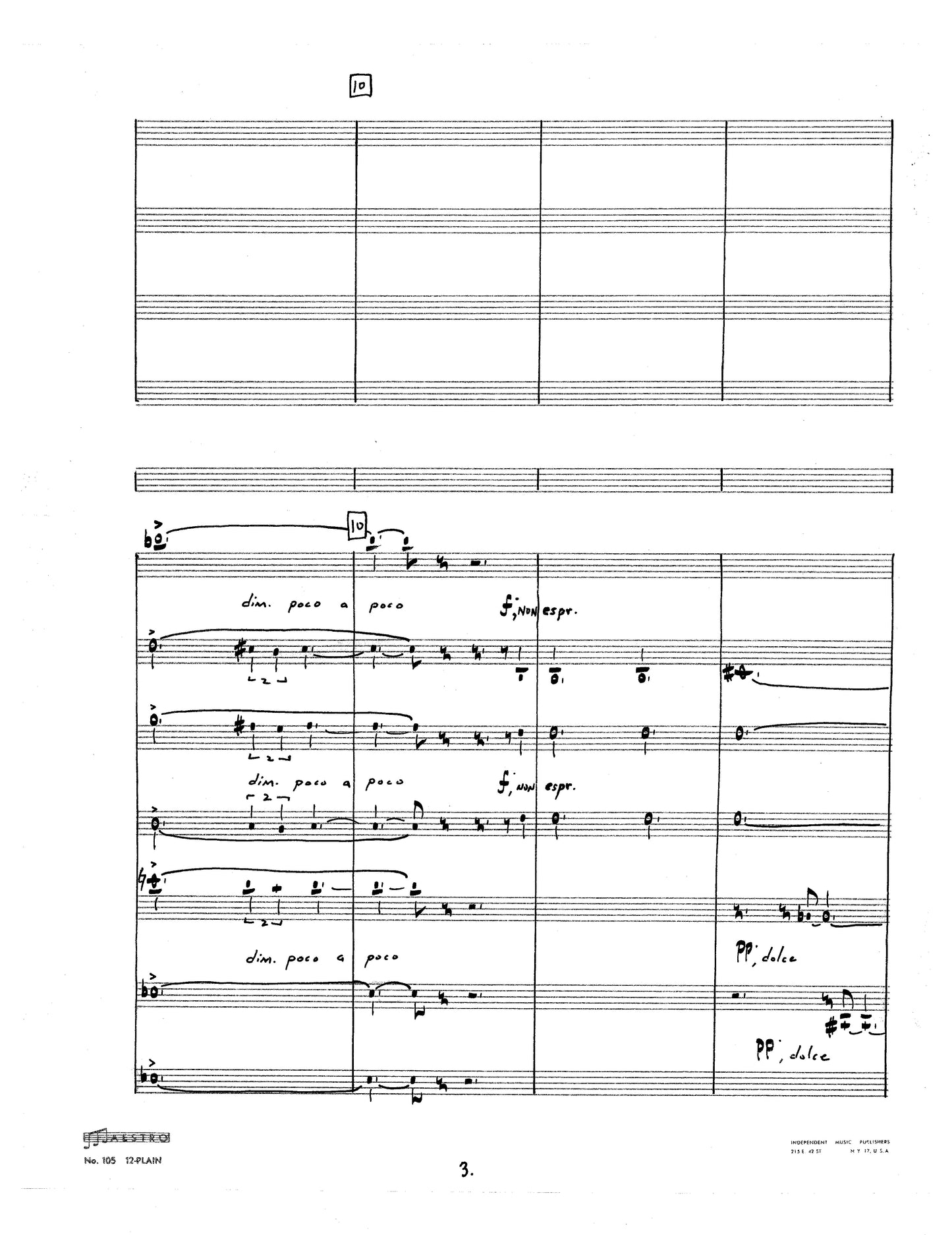 PERSONALS: A Cantata for Narrator, SATB Chorus and Brass Septet