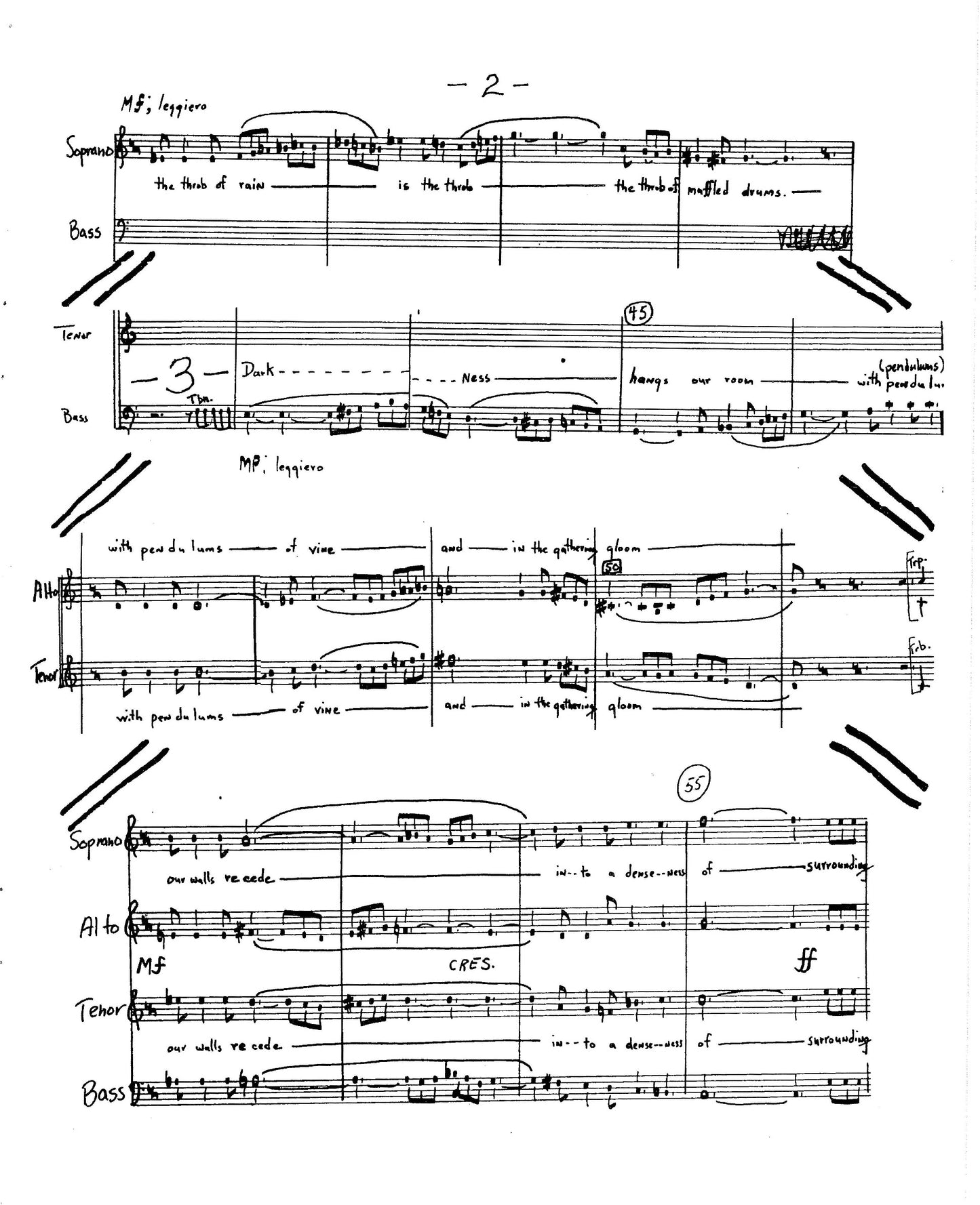 PERSONALS: A Cantata for Narrator, SATB Chorus and Brass Septet