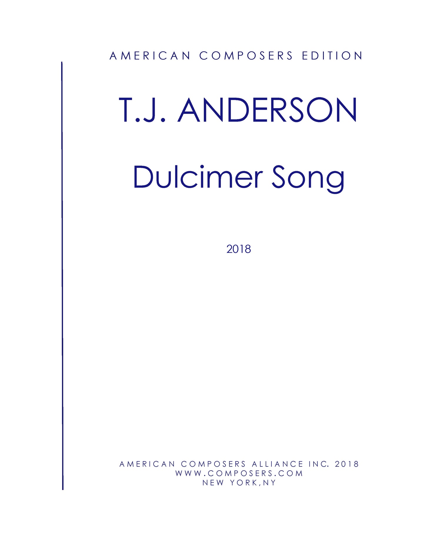 DULCIMER SONG