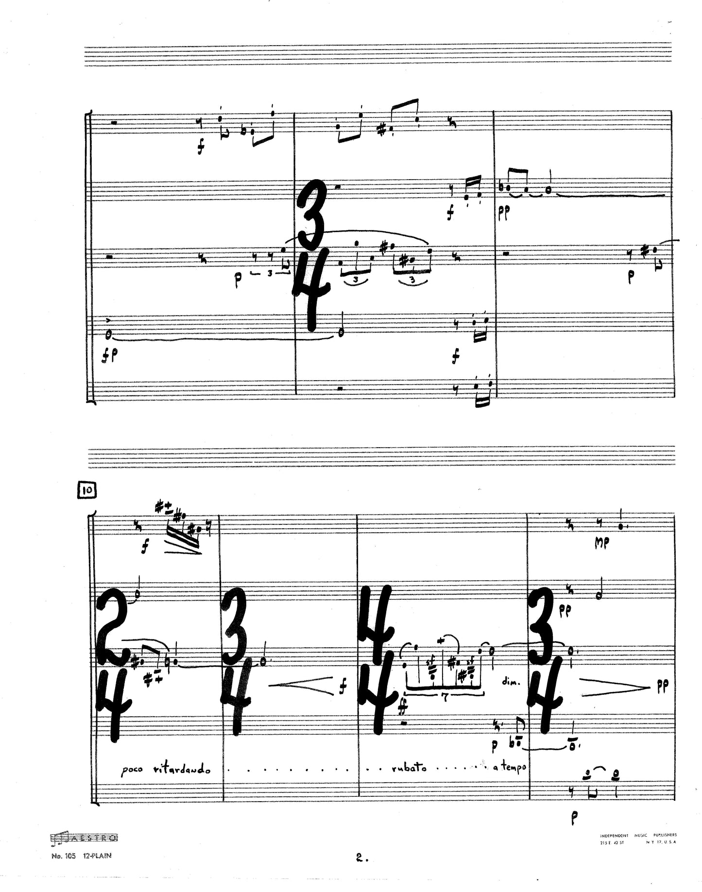 FIVE ETUDES AND A FANCY (Wind Quintet)