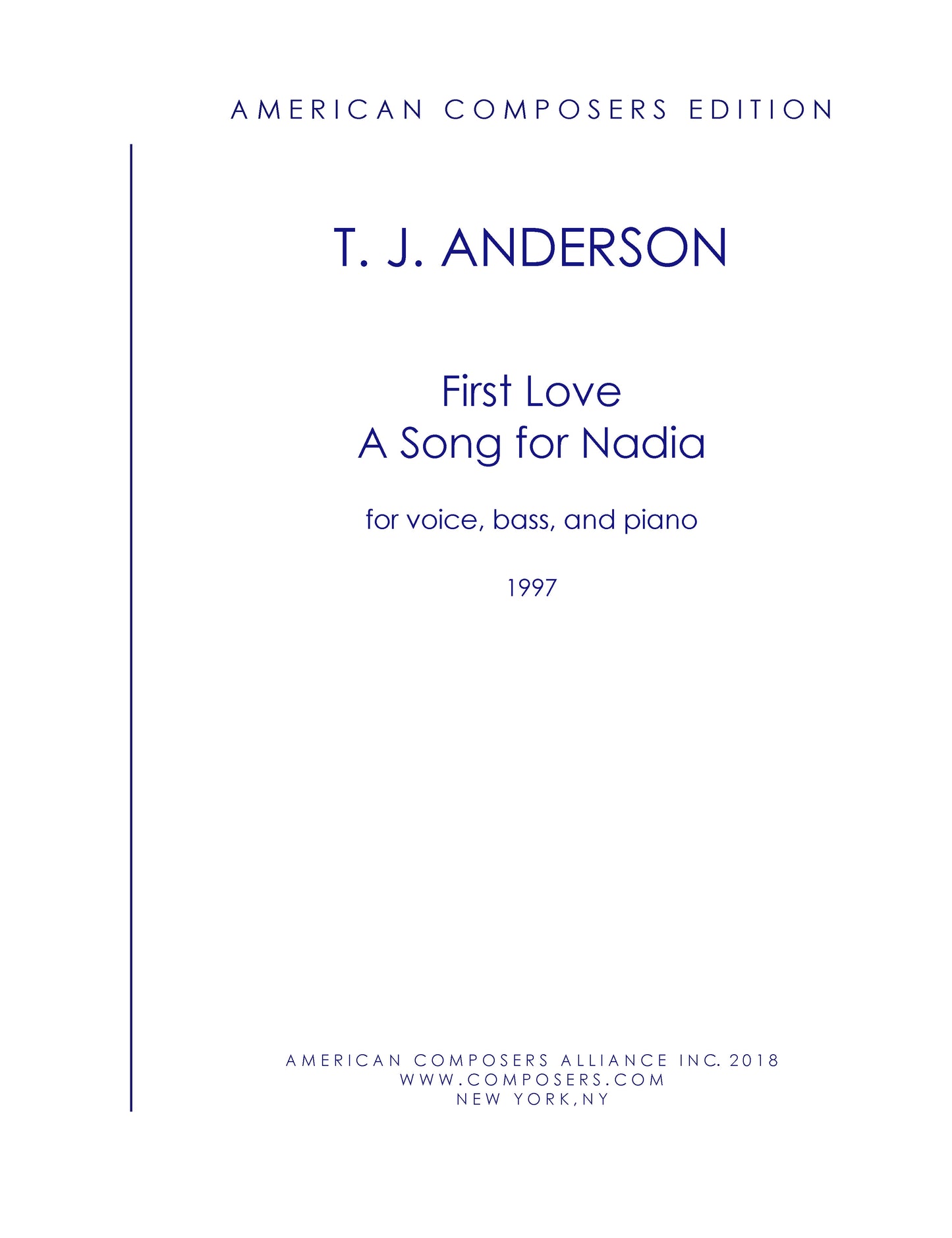 FIRST LOVE (A Song for Nadia)