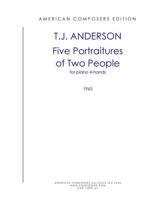 FIVE PORTRAITURES OF TWO PEOPLE