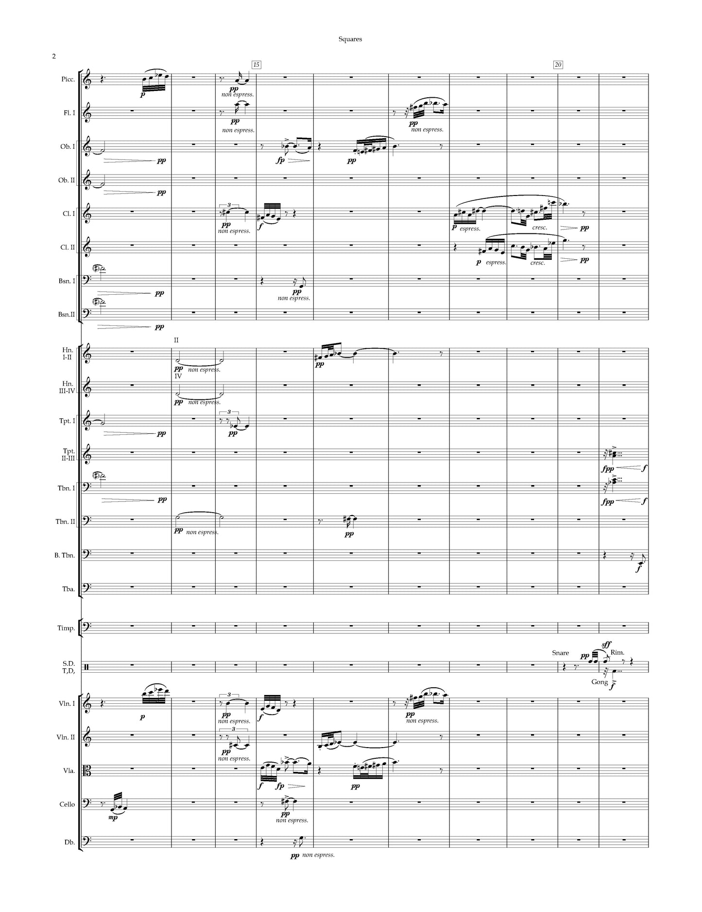 SQUARES An Essay for Orchestra