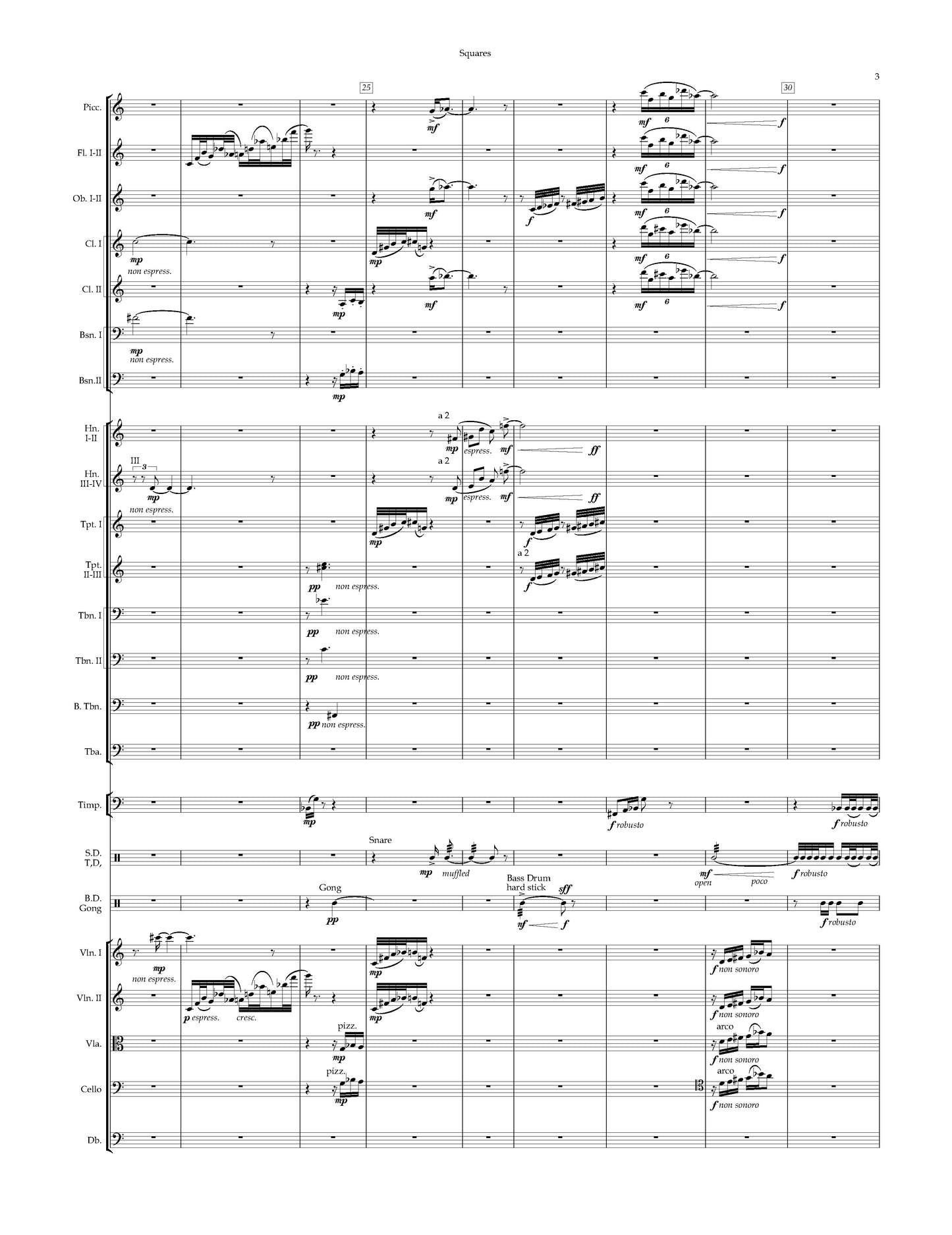 SQUARES An Essay for Orchestra