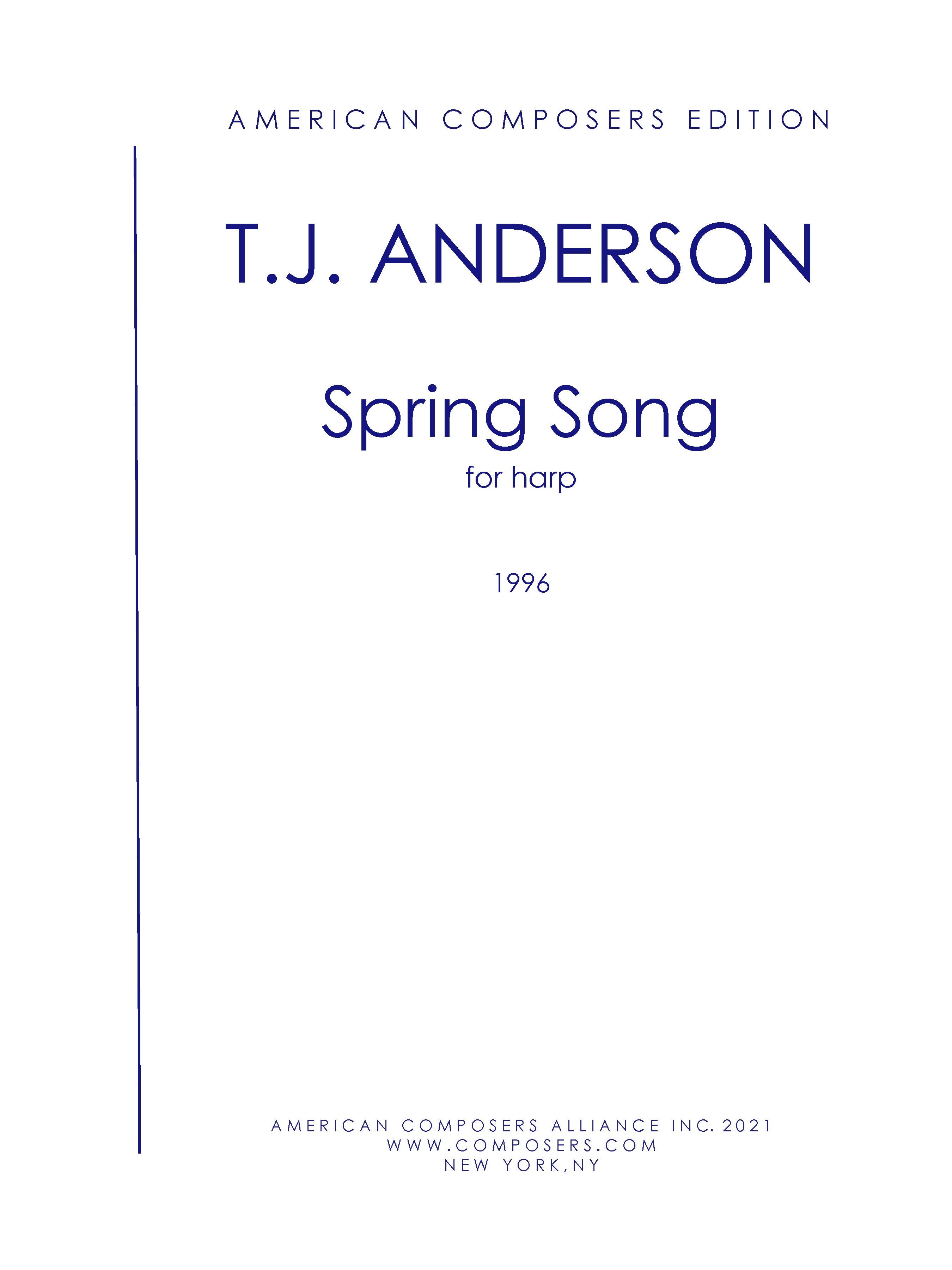 Spring Song – American Composers Alliance