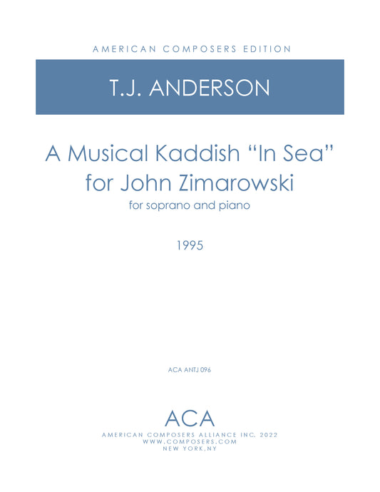 Musical Kaddish "In Sea" for John Zimarowski