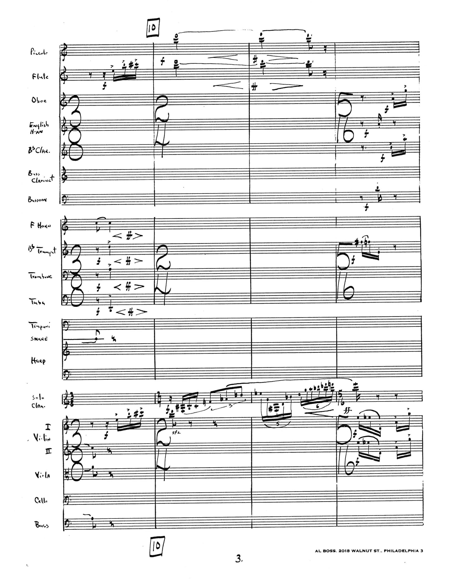 Six Pieces for Clarinet and Chamber Orchestra