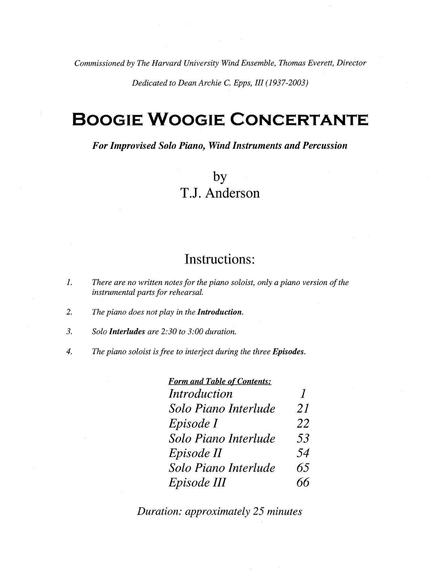 BOOGIE WOOGIE CONCERTANTE