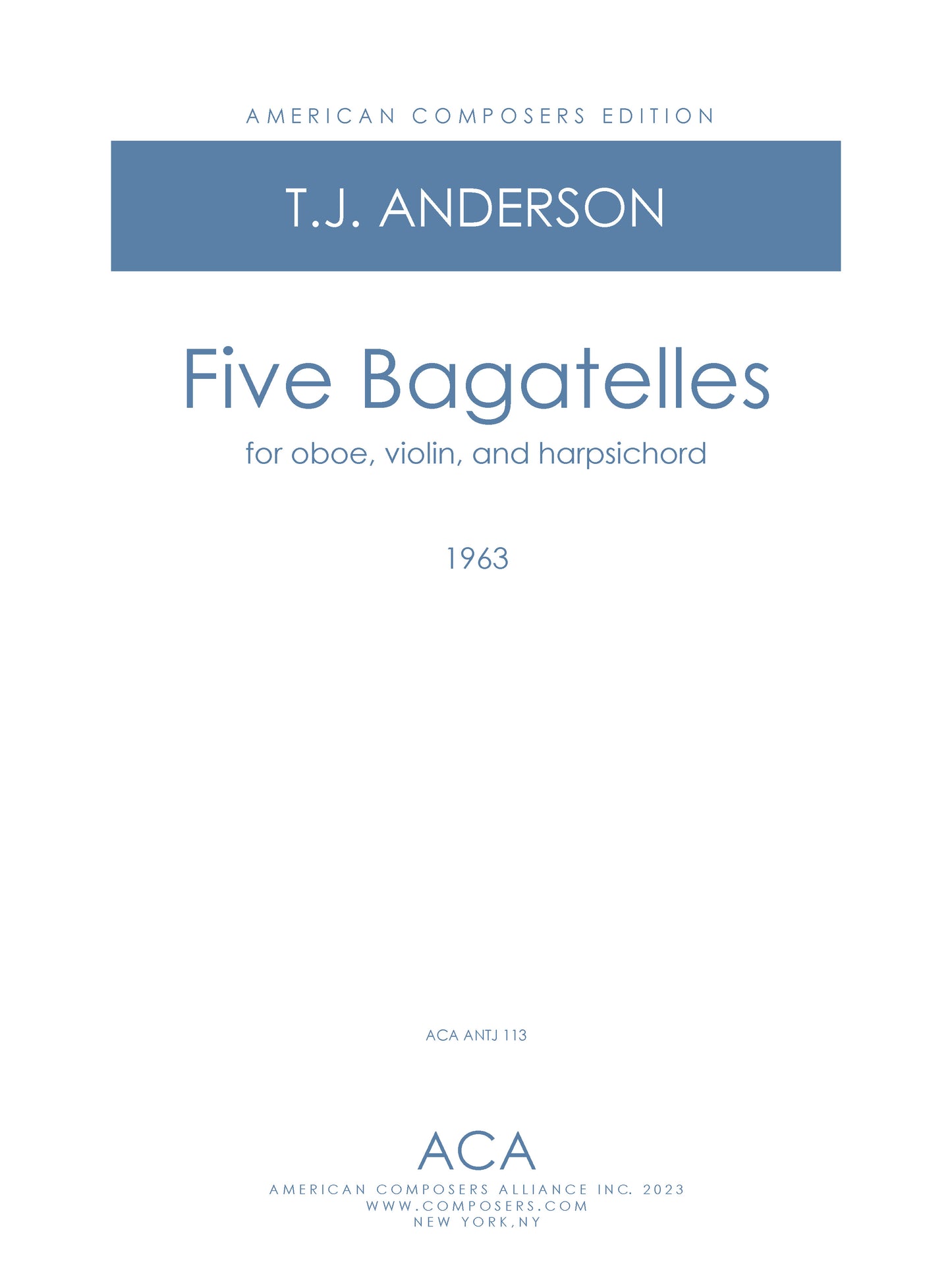 Five Bagatelles