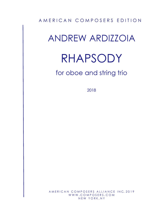 Rhapsody for Oboe and String Trio