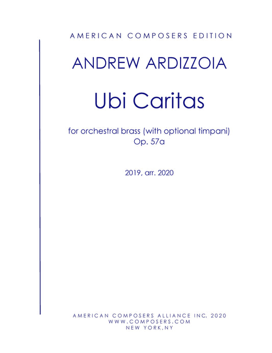 Ubi Caritas (for Brass Ensemble)