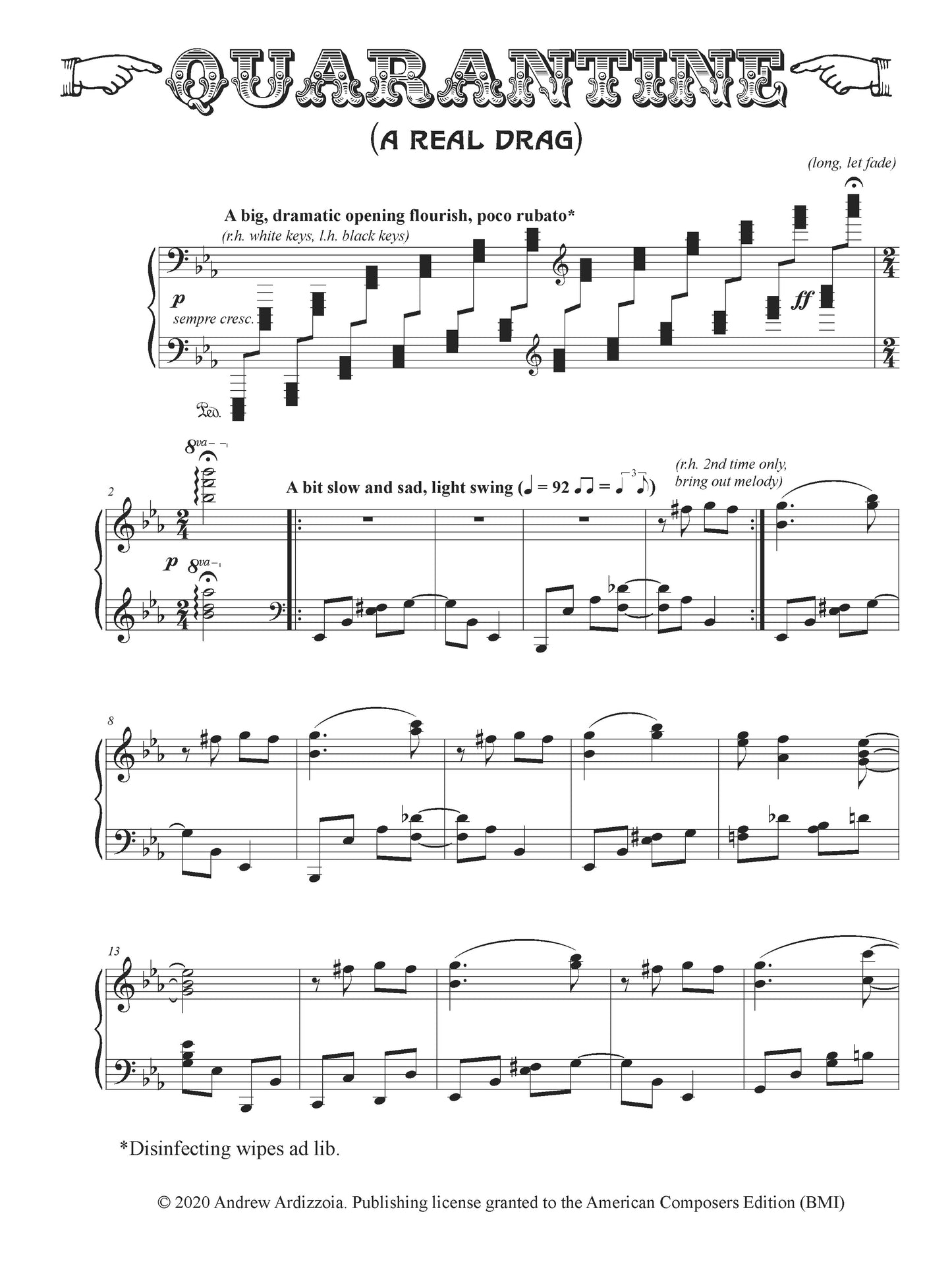 2020: Suite for Piano, Op. 61