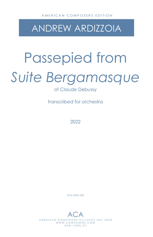 Suite Bergamasque - 4. Passepied