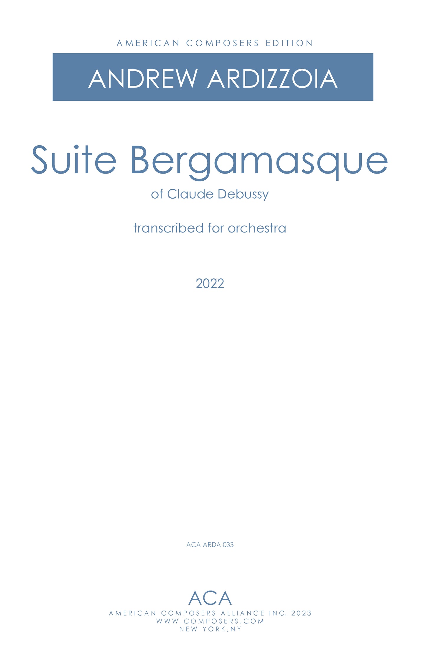 Suite Bergamasque