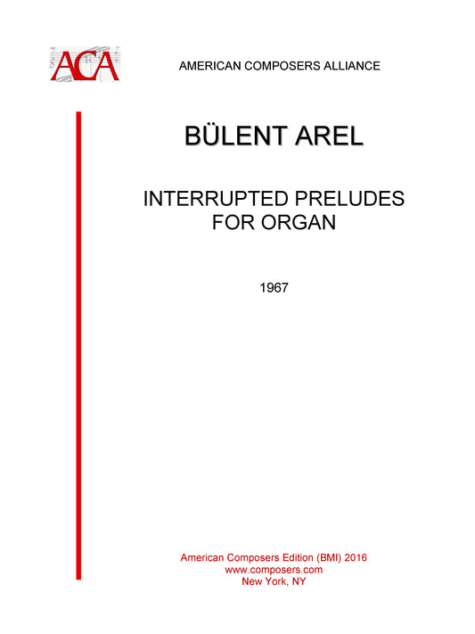 INTERRUPTED PRELUDES,for organ