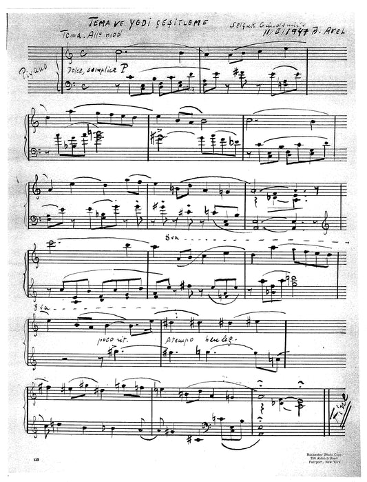 THEME AND SEVEN VARIATIONS