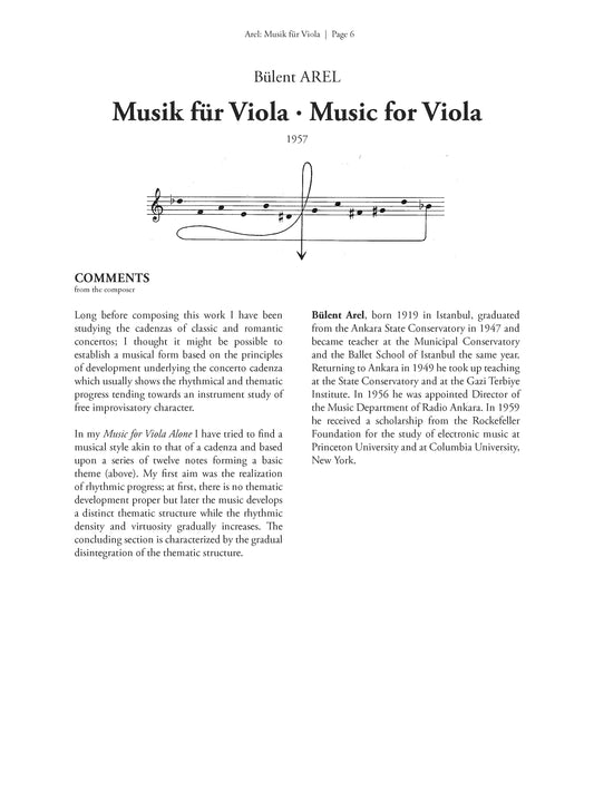 Musik für Viola (Music for Viola)