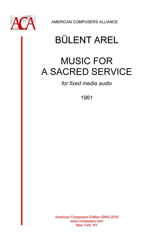 MUSIC FOR A SACRED SERVICE