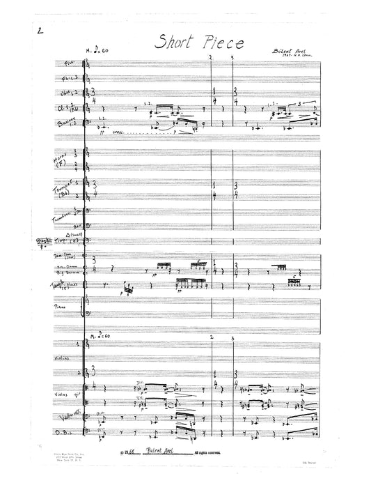 SHORT PIECE FOR ORCHESTRA