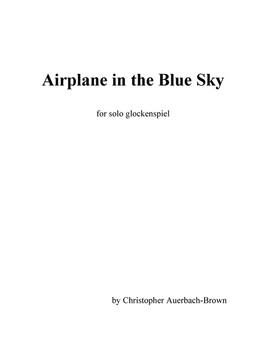 AIRPLANE IN THE BLUE SKY