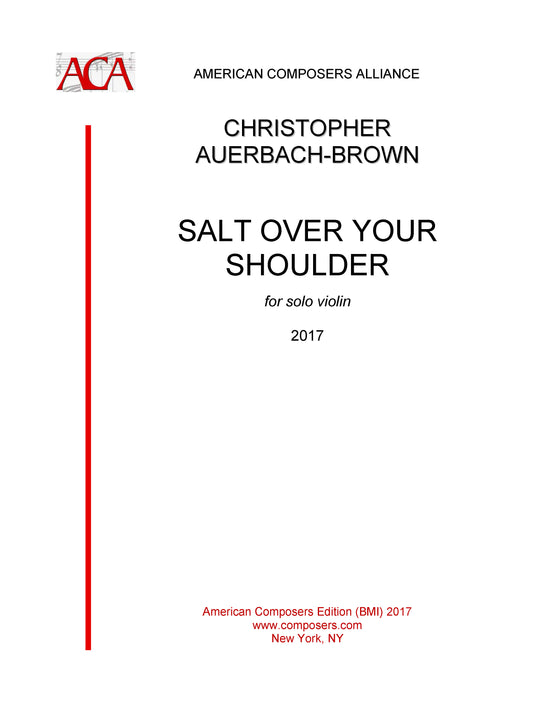 SALT OVER YOUR SHOULDER