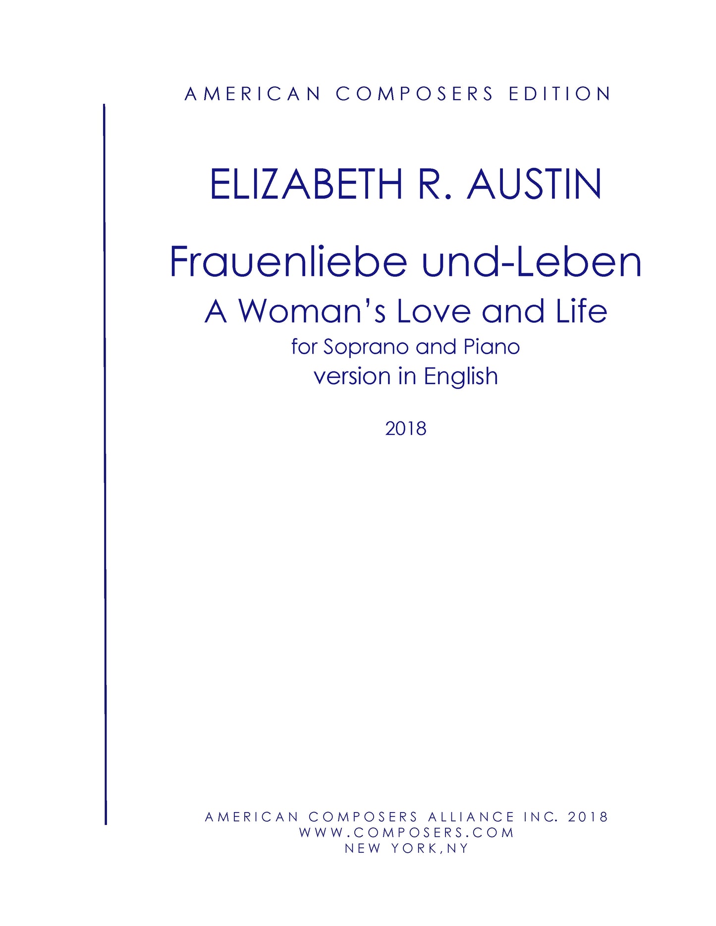 FRAUENLIEBE UND-LEBEN (Woman's Love and Life)